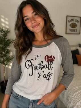 Gray and White 🏈 Shirt